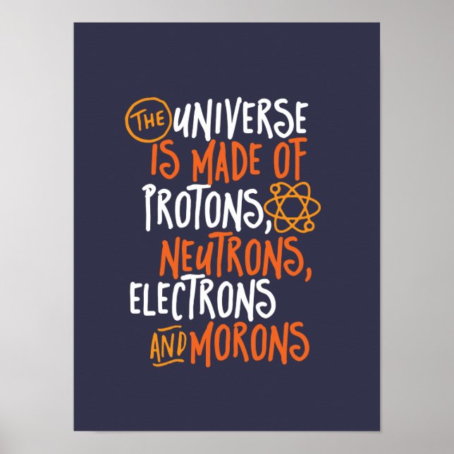 Lönsam vetenskapskemi - Morons Poster (Framsidan)