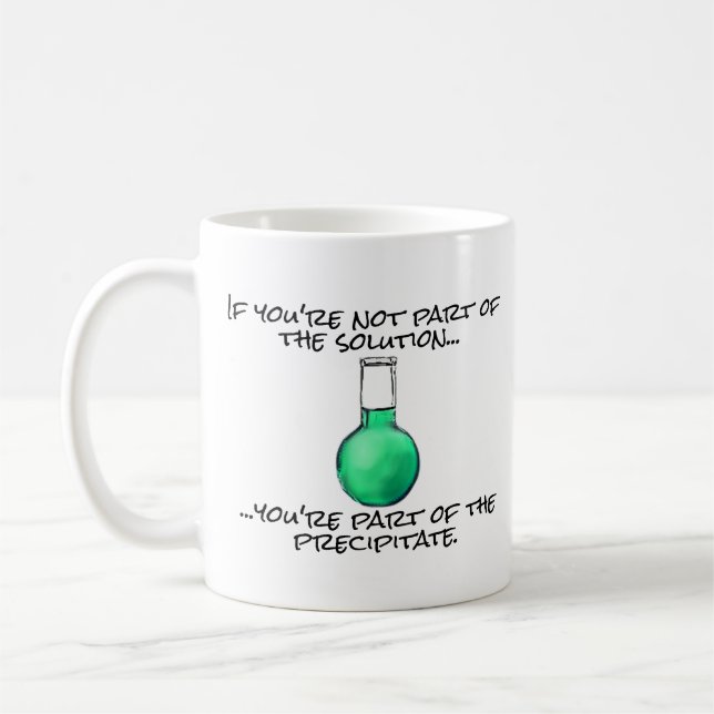 Lönsam vetenskapslösning kaffemugg (Vänster)