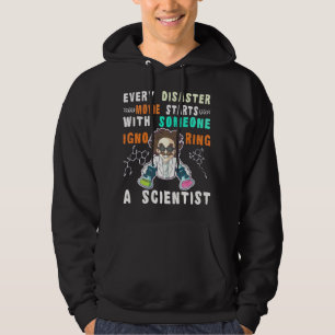 Lönsam vetenskapsman citerar geek geek hoodie
