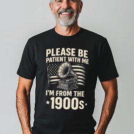 Lönsam Vintage 1900s Gramophone T Shirt