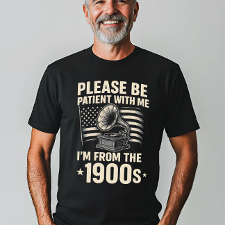 Lönsam Vintage 1900s Gramophone T Shirt