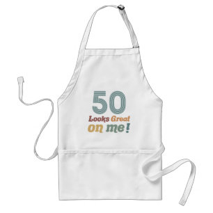 Lönsam Vintage 50:e födelsedagen Förkläde