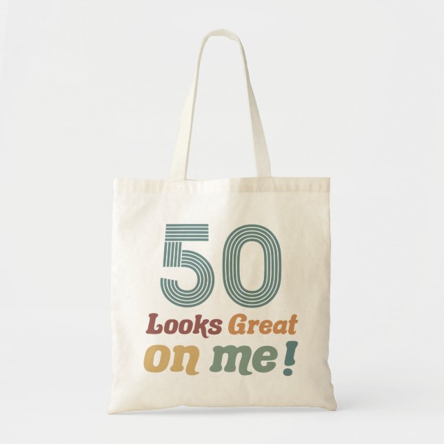 Lönsam Vintage 50:e födelsedagen Tygkasse (Framsidan)
