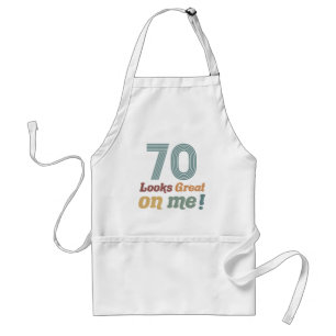 Lönsam Vintage 70:e födelsedagen Förkläde