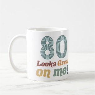 Lönsam Vintage 80:e födelsedagen Kaffemugg