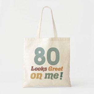 Lönsam Vintage 80:e födelsedagen Tygkasse
