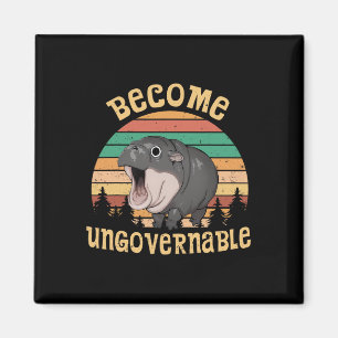 Lönsam Vintage blir oregerbar Moo Deng Ba1 Magnet
