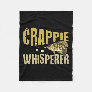 Lönsam Vintage Crappie Whisperer Fishing Fleecefilt