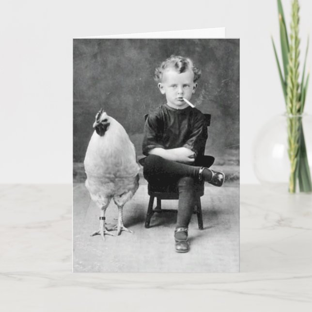 Lönsam Vintage födelsekort Kort (Framsida)