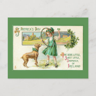 Lönsam Vintage Irland St. Patrick's Day Helg Vykort