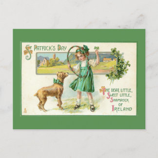 Lönsam Vintage Irland St. Patrick's Day Helg Vykort
