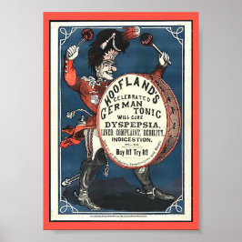 Lönsam Vintage Medicine Hooflands tysk tonkopia Poster
