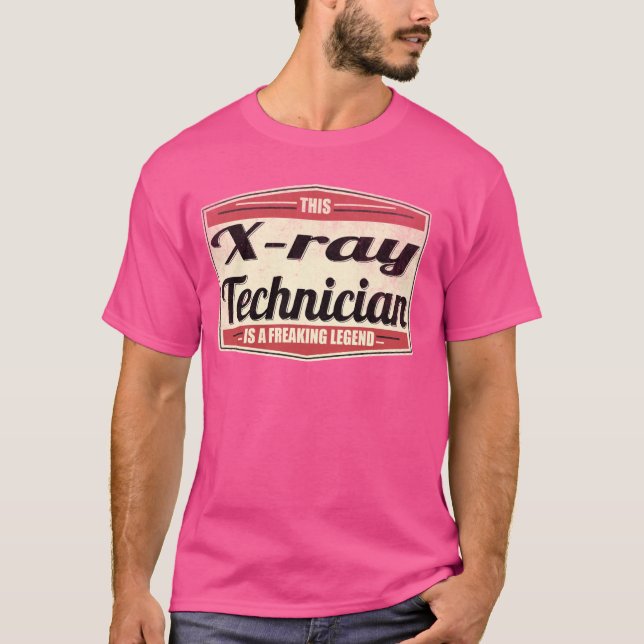 Lönsam Vintage-röntgentekniker T Shirt (Framsida)