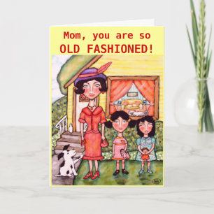 Lönsam Vintage Stil Mors dag-kort Kort