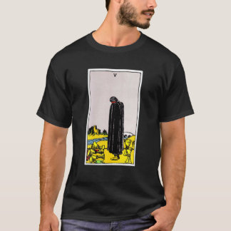 Lönsam Vintage-Tarot Card 5 av Kopp-spel T Shirt
