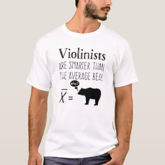 Lönsam Violin T-shirt - Genomsnittligt björn