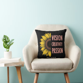 Lönsam vision, kreativitet och passion Firar Women Kudde