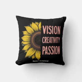 Lönsam vision, kreativitet och passion Firar Women Kudde