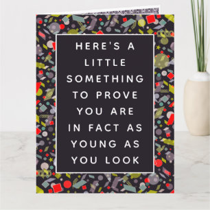 Lönsam Vuxen - födelsedagscertifikat Kort