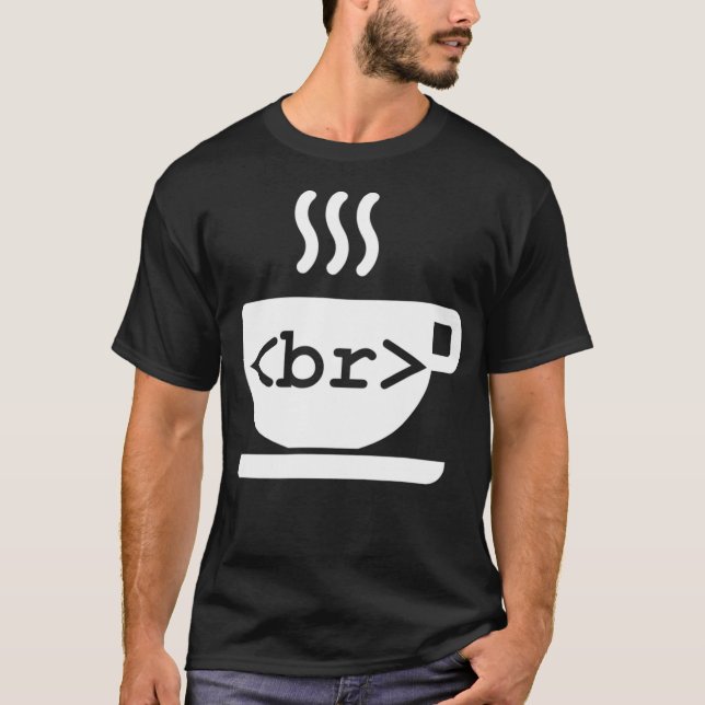 Lönsam Webben Utvecklare Koffee Break-kodning T Shirt (Framsida)