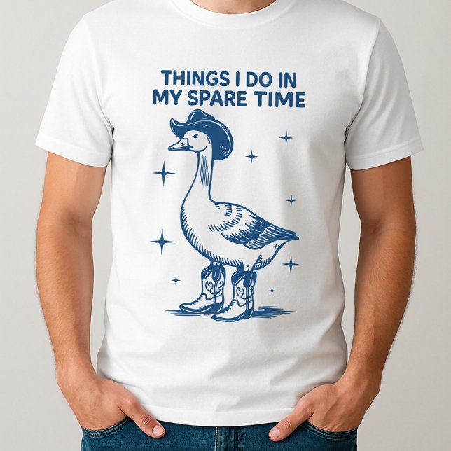 Lönsam Western Har för Fånig Goose Cowgirl Graphic T Shirt (Skapare uppladdad)
