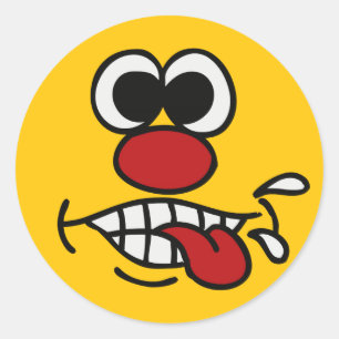 Lönsamma anpassningsbar-klistermärken i Ansikte Runt Klistermärke