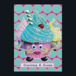 Lönsamma avslappnad Friends, Family Cake och kaffe Inbjudningar<br><div class="desc">Fantasy Illustrated Art Invitation to Cake and kaffe or to Birthday - söta,  färgstarka och roliga Muffinsar Inbjudan till vänner och familj. En söt skapelse - Färgstark,  smakfull och vismisk Nedre konst som kallas "Psykedeliska Muffinsar". I Färger turkos,  rosa,  gult,  grönt,  blått.
Alla Höger förbehållna Artist Lara Moteka,  300Wunder-Anpassadet</div>