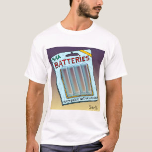 Lönsamma batterier ingår inte i kort och gåva. t shirt