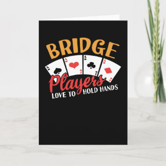 Lönsamma Bridge-spelare Kärlek att hålla Händer Kort