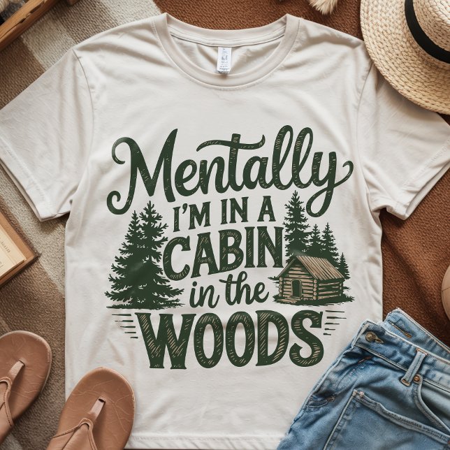 Lönsamma Campers Mountas-citat utanför Skogen T Shirt (Funny Campers Mountains Outdoors Woods Quote T-Shirt)