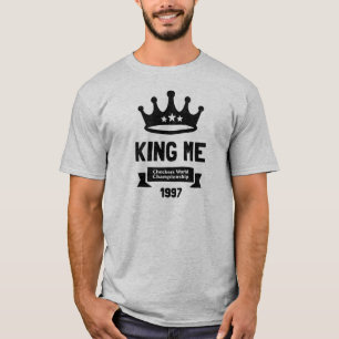 Lönsamma Checkers: Kung Me T Shirt