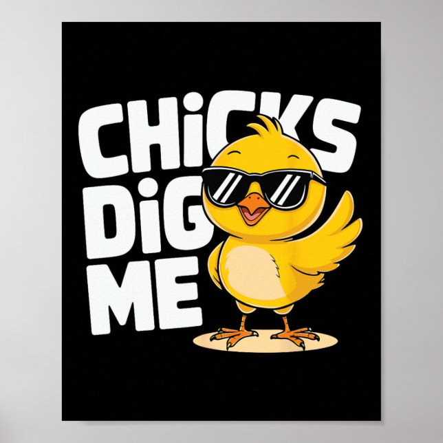 Lönsamma Chickar Gräver mig Påsk Glad påsk 2 Poster (Framsidan)