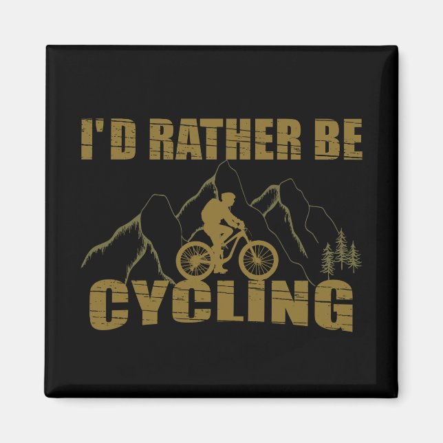 Lönsamma cykelcitattecken magnet (Framsidan)