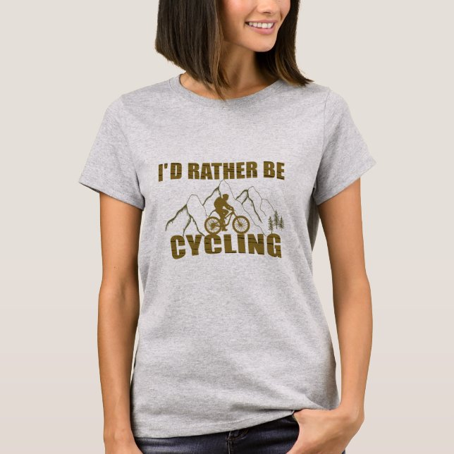 Lönsamma cykelcitattecken t shirt (Framsida)