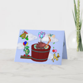 Lönsamma djur som flyger på "Just för" "Hi"-kortet Kort