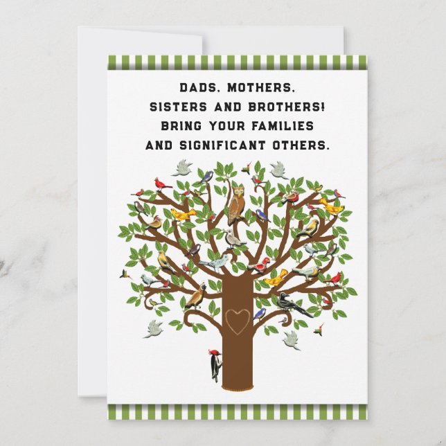 Lönsamma familjeåterföreningsinbjudningar inbjudningar (Framsida)