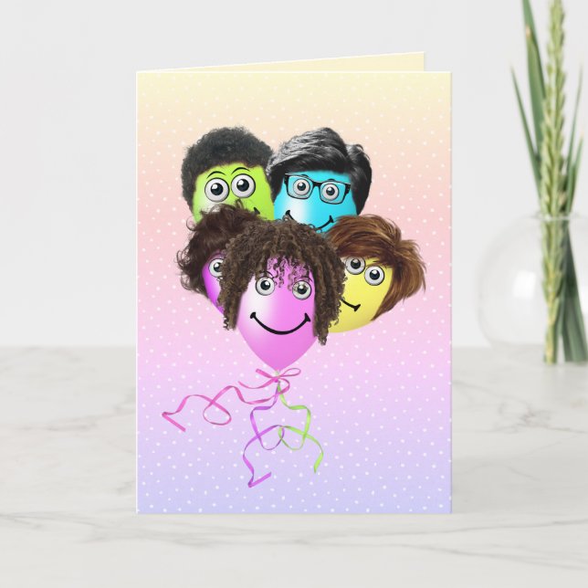 Lönsamma folkbubblor från gruppen kort (Framsida)