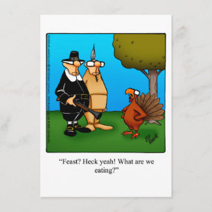Lönsamma Humor-middagsinbjudningar i Thanksgiving Inbjudningar