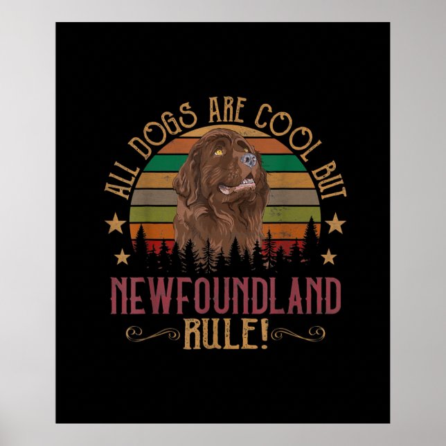 Lönsamma hundar är Coolor men Newfoundland-regler Poster (Framsidan)