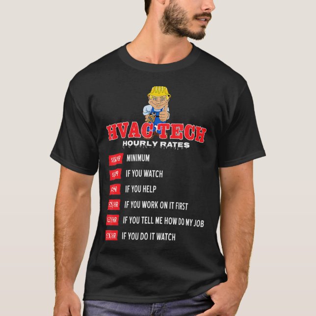Lönsamma HVAC-timtaxor  T Shirt (Framsida)
