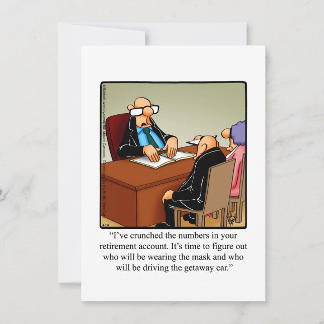 Lönsamma inbjudningar till Humor-partiet Pension (Framsida)