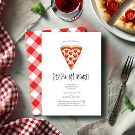 Lönsamma inbjudningar till Pizza-Förlovningsfesten