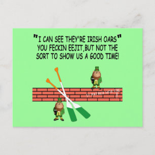 Lönsamma irländska leprechaunsar vykort