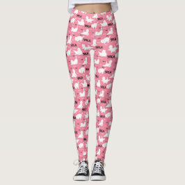 Lönsamma katter i Yoga har positioner vid Rosan vi Leggings