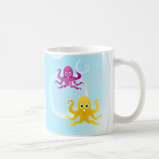 Lönsamma kopior spelar volleyball kaffemugg (Höger)