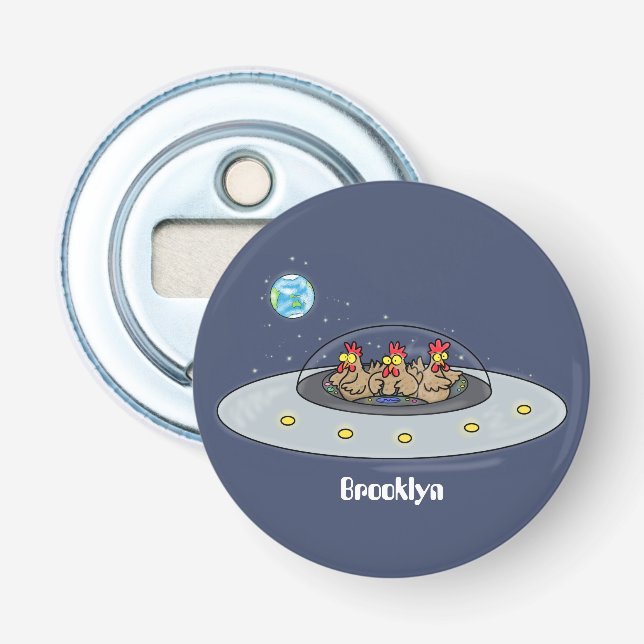 Lönsamma kycklingar i illustration av utrymmets te flasköppnare (Framsidan)