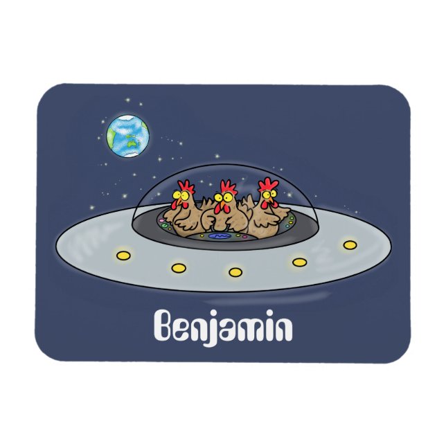 Lönsamma kycklingar i illustration av utrymmets te magnet (Horisontell)