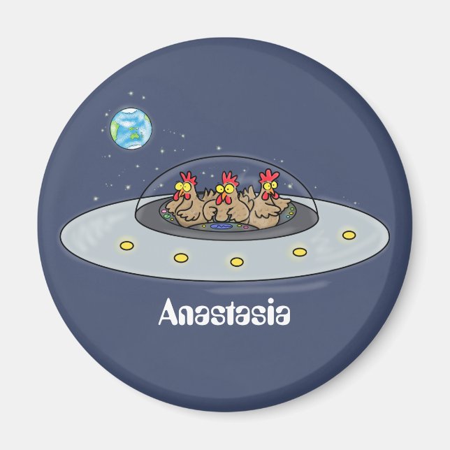 Lönsamma kycklingar i illustration av utrymmets te magnet (Framsidan)
