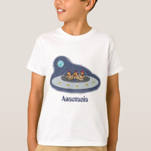 Lönsamma kycklingar i illustration av utrymmets te t shirt