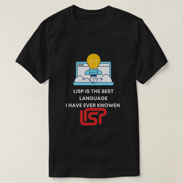 Lönsamma LISP-användare Developer Gift JAVA ÄR DET T Shirt (Design framsida)